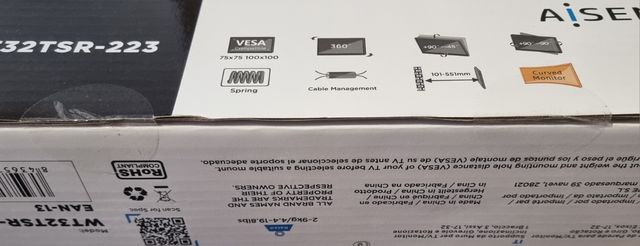 Soporte hidráulico pared TV/Monitor 17"-32".