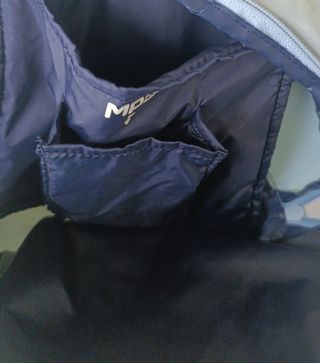 Mochila Reebok vintage azul y blanca