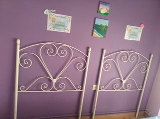 Cabeceros forja 90cm - blancos