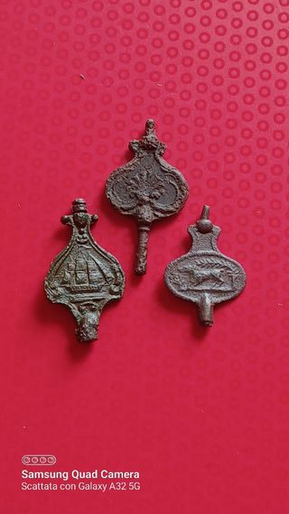 3 Chiavi Antiche in Metallo vintage x orologi