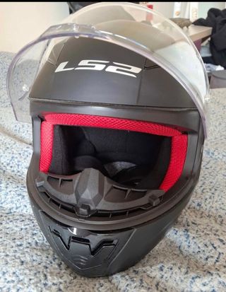 Casco moto LS2 nero opaco