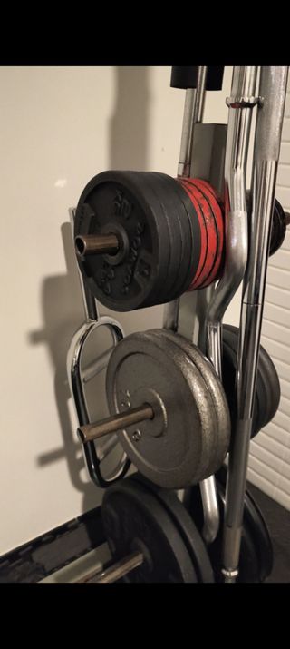 Soporte para pesas y pesas 