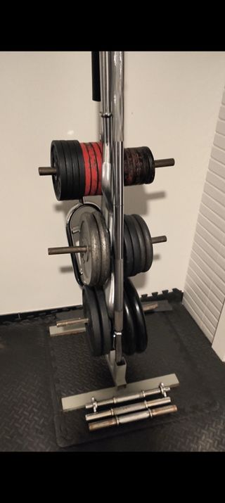 Soporte para pesas y pesas 