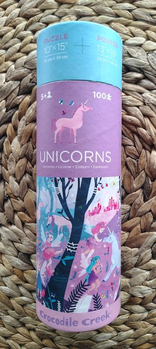Puzzle Unicornios 100 piezas + Poster