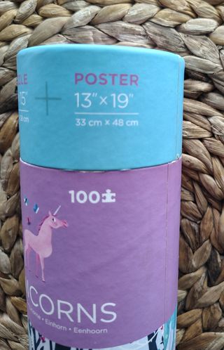 Puzzle Unicornios 100 piezas + Poster
