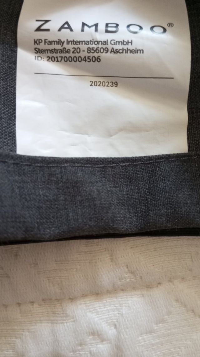 Parasol carrito bebé Zamboo Gris