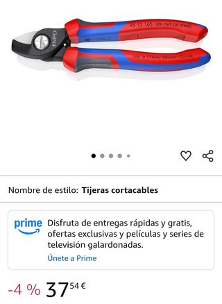 Cortador de cables KNIPEX 95 12 165