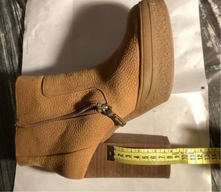 Botines Bershka plataforma marrones 41