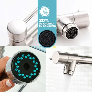 Grifo cocina PRO DUAL, cromo