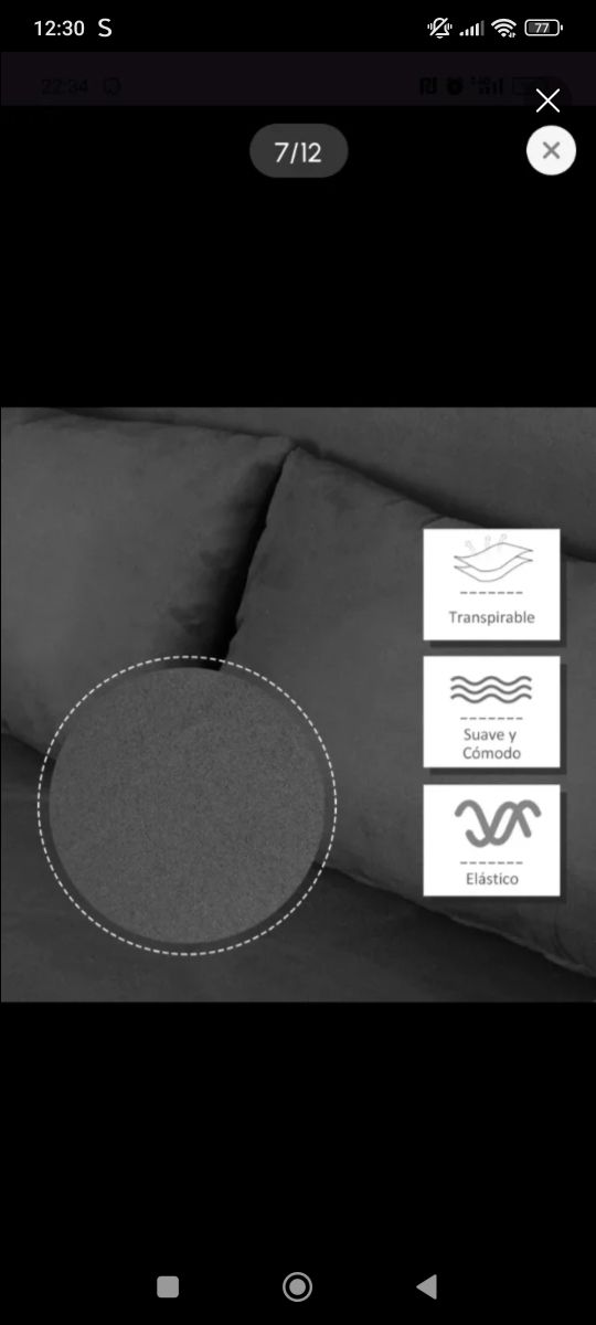 Sofá cama gris - 2 plazas