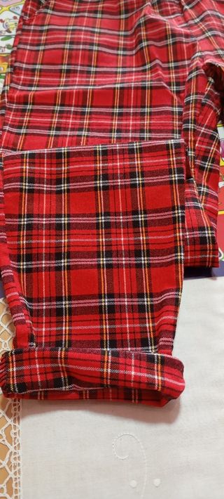 Conjunto jersey y pantalón cuadros