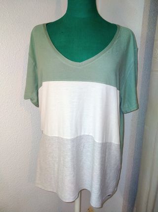 Camiseta XXL tricolor 