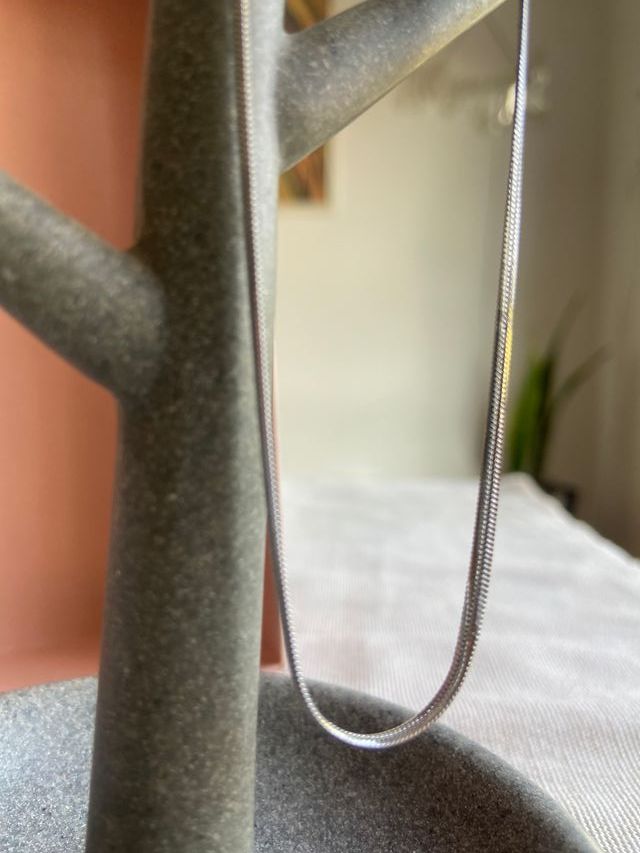 Cadena acero plateado