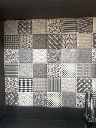 Azulejos cocina efecto acolchado