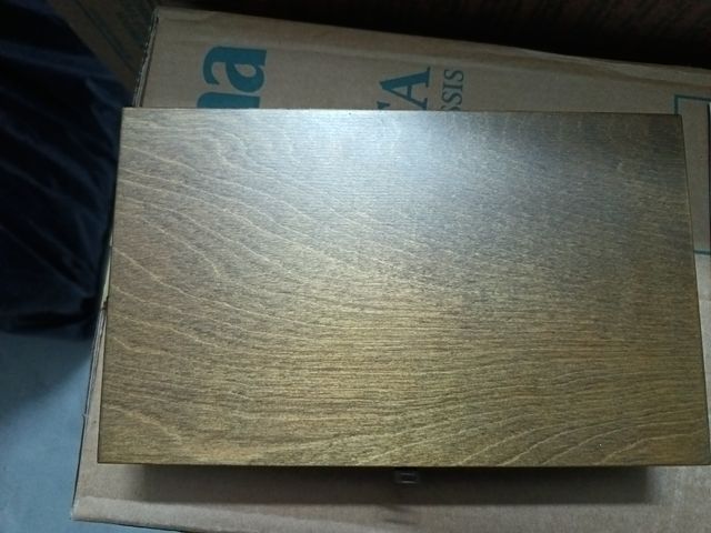 Scatola legno carte Modiano e fiches