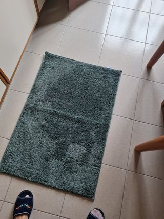 Tappeto bagno verde oliva