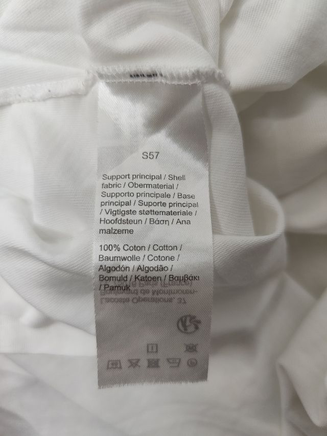 Camiseta Lacoste blanca XXL