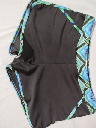 Bikini 2 piezas azul y negro