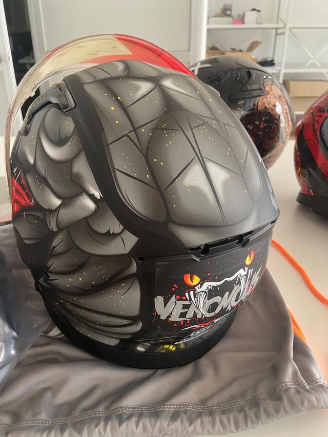 Casco integral Apex Venomous con visera oscura new