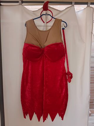 Disfraz diablita rojo-beige