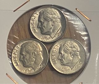 Lote 60 monedas DIME Roosevelt 10 centimos enacart