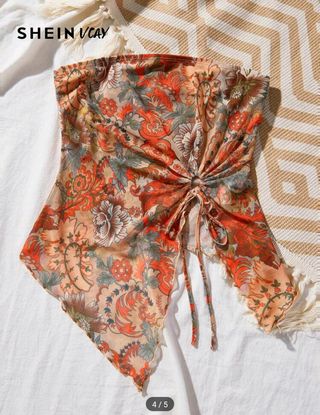 Top floral talla M