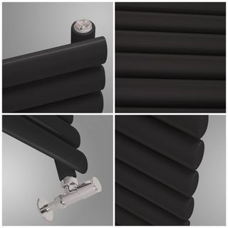 Radiador Negro 78x60cm - Titanio