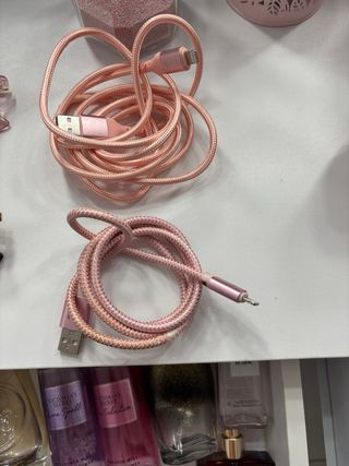 2 Cables iPhone Rosa