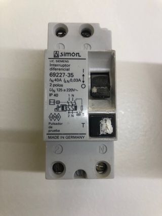 Interruptor Diferencial Simon 40A