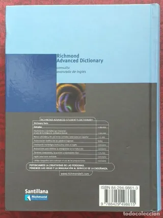 Richmond Advanced Dictionary. diccionario Inglés