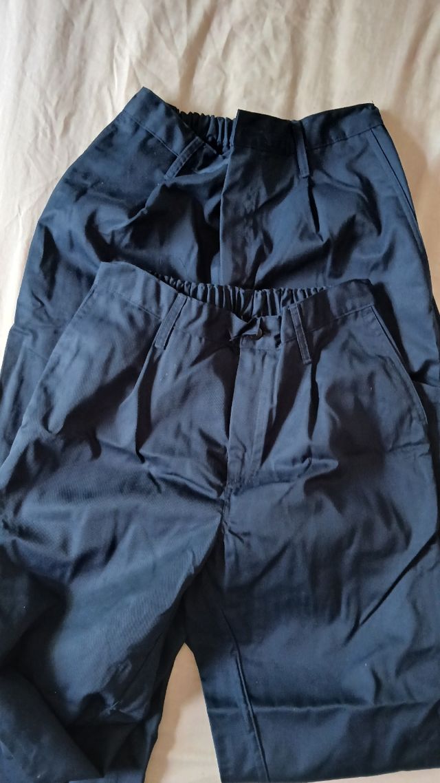 2 Pantalones Trabajo - Azul Marino - Talla L