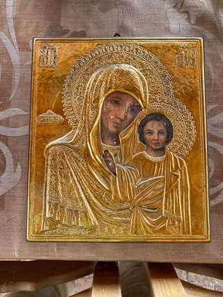 Icona Madonna Kazan - argento 925