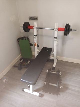 Banco Musculación con Pesas