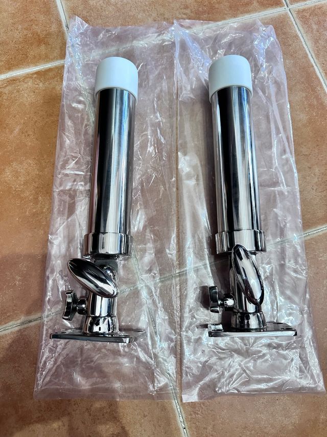 2 Cañeros acero 316 embarcacion rocket 