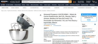 Robot cocina Kenwood Prospero+ KHC29