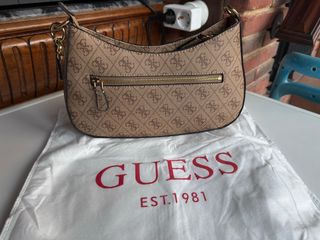 Bolso bandolera Guess beige