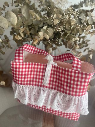 Bolso de playa tote bag , con neceser