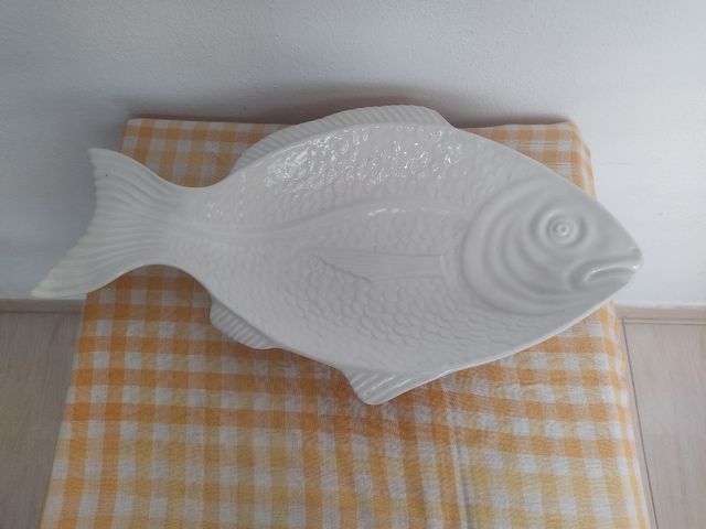 Plato pescado cerámica vintage