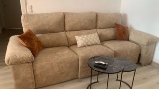 Sofá 3 plazas beige