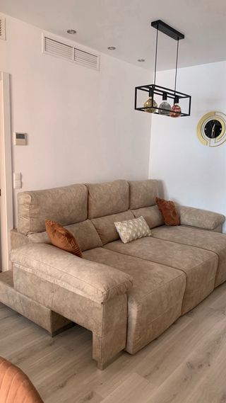 Sofá 3 plazas beige
