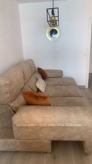 Sofá 3 plazas beige