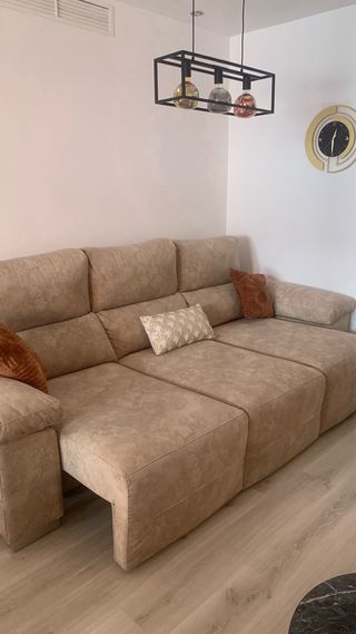 Sofá 3 plazas beige