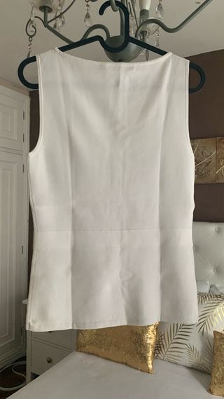 Top Carolina Herrera blanco - Talla L