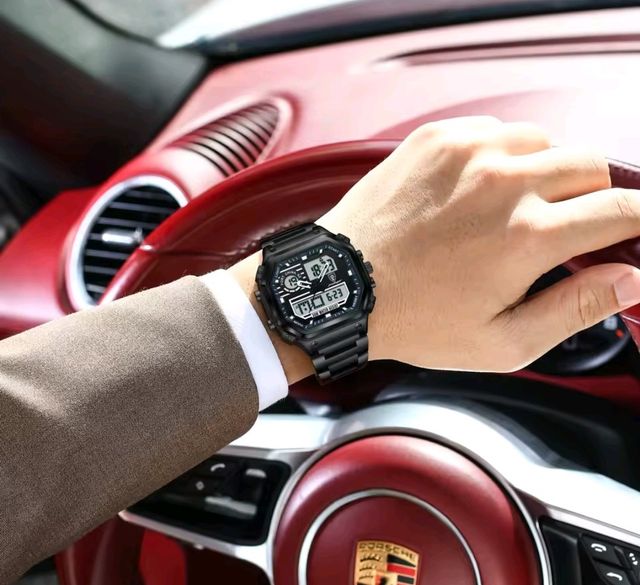 Reloj POEDAGAR deportivo negro