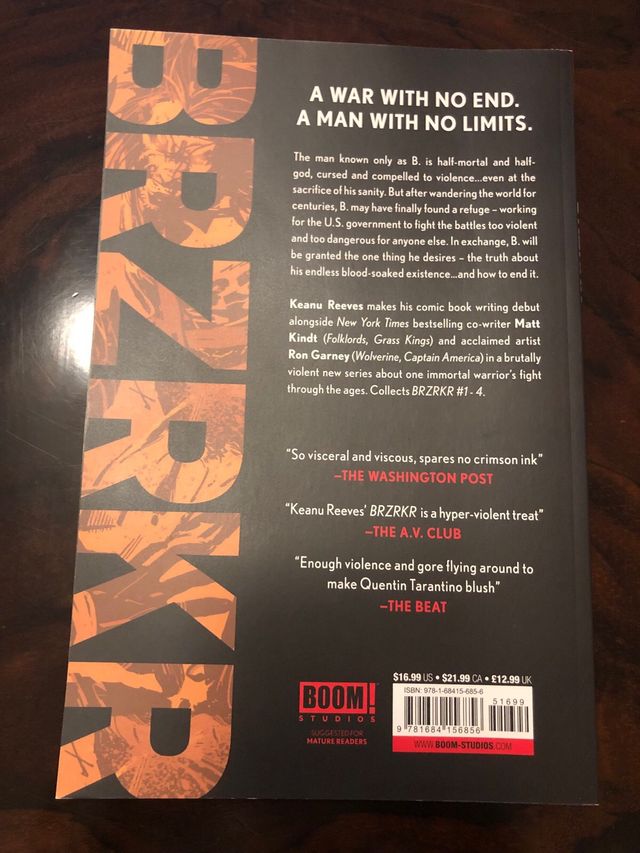 BRZRKR VOL 1 en ingles