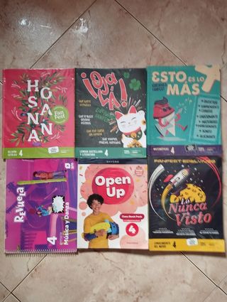 Libros de texto 4 primaria en perfecto estado
