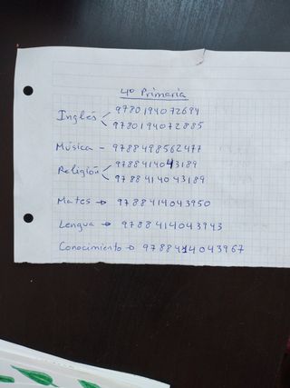 Libros de texto 4 primaria en perfecto estado
