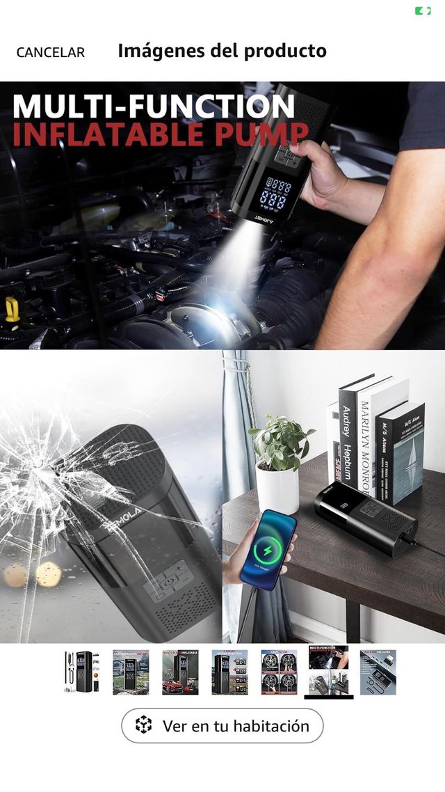 TEMOLA Inflador Portátil Coche