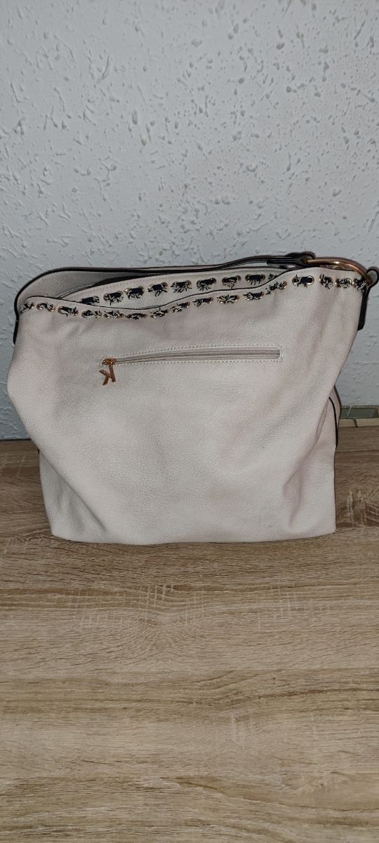 Bolso beige - bandolera