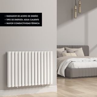 Radiador Baño 78x60cm Blanco